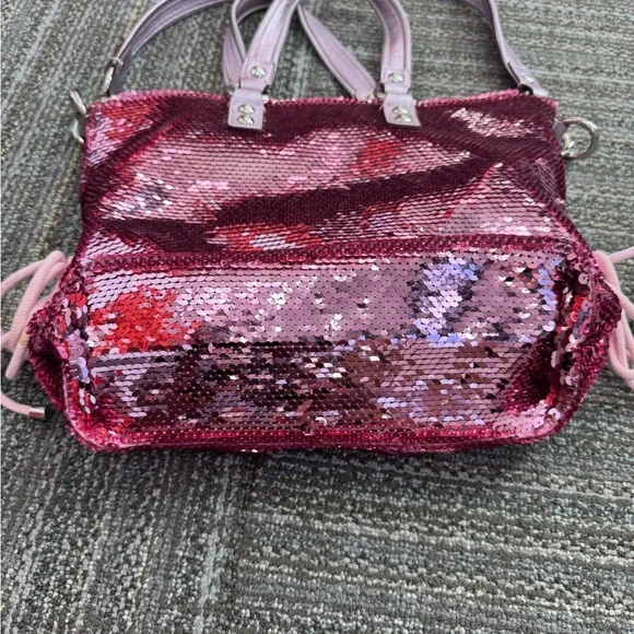 COACH POPPY RARE Limited Edition Sequin pink bag - Picture 3 of 8